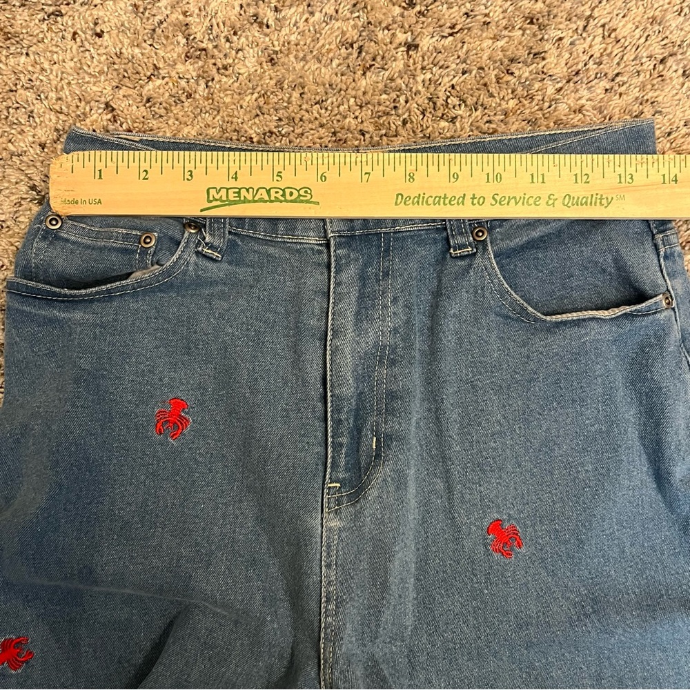 Quacker Factory Vintage Lobster Jeans Size 8 - Picture 9 of 10